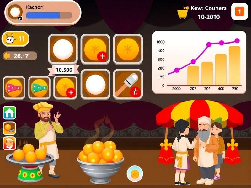 Kachori Mania download statistics chart showing growth over time